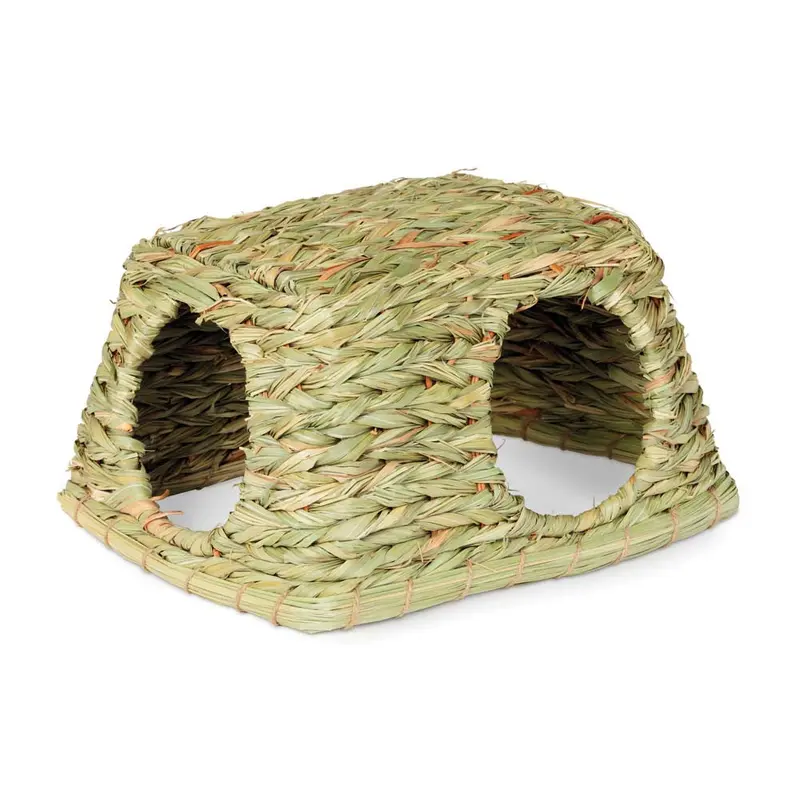 Prevue Grass Hut for Small Animals Natural/Mat Green MD