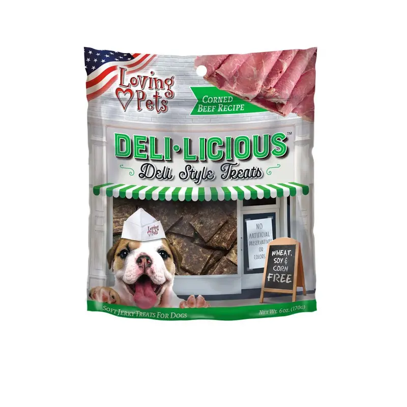 Loving Pets Deli-Licious Dog Treats Corned Beef 6oz