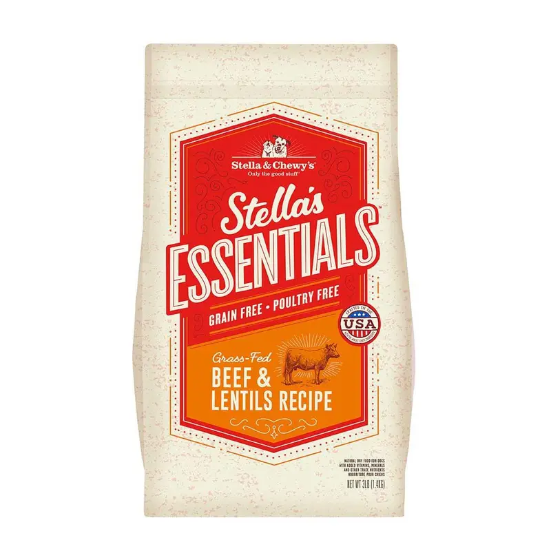 Stella & Chewy's Stella's Essentials Grass-Fed Beef & Ancient Grains Dog 3lb 