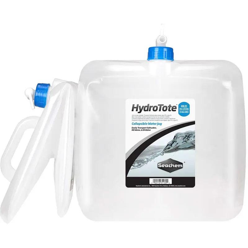 Seachem HydroTote Collapsible Water Jug White 5.3 Gallon/20 Liter