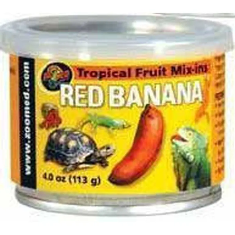 Zoo Med Fruit Mix-Ins Red Banana Reptile Wet Food 3.4 oz