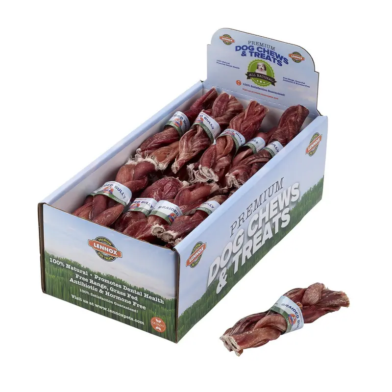 Braided Bully Stick 6" 40 Count