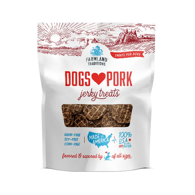 Farmland Traditions Dogs Love Pork Jerky Treats 13.5 oz