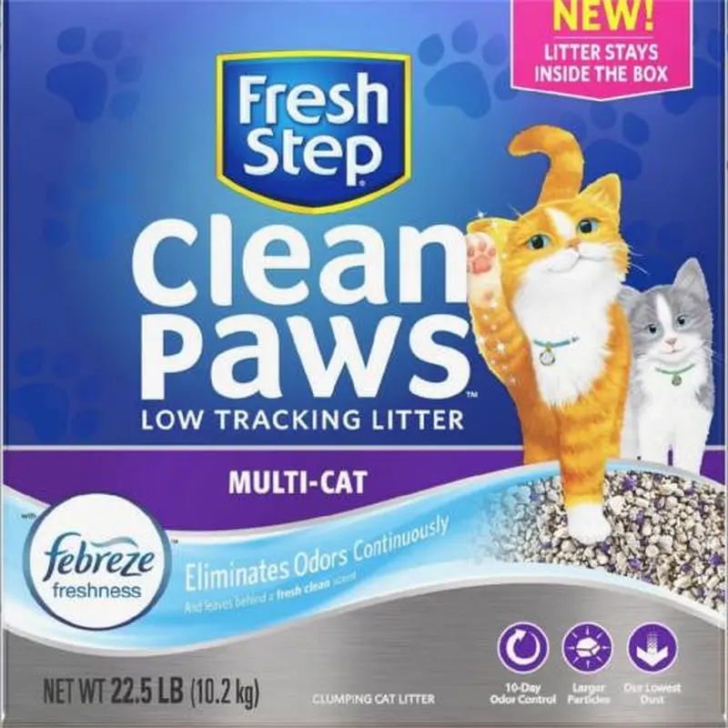 Fresh Step Clean Paws Multi Cat 22.5lb 
