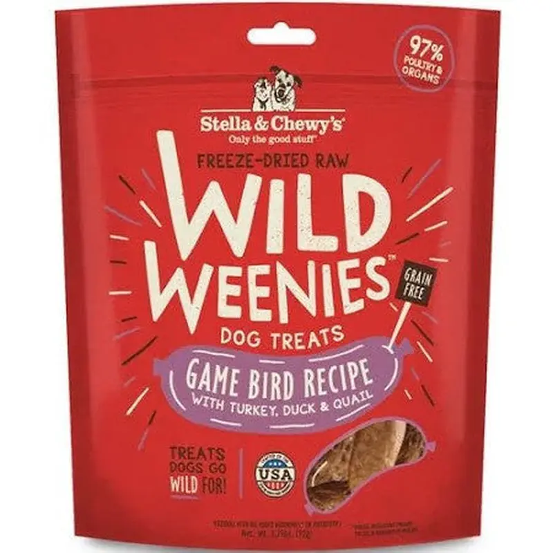 Stella & Chewie's Wild Weenies Game Bird Recipe 3.25oz 