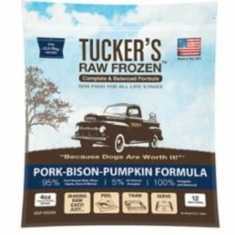 Tuckers Dog Frozen Complete Balanced Pork Bison 3lb SD-5