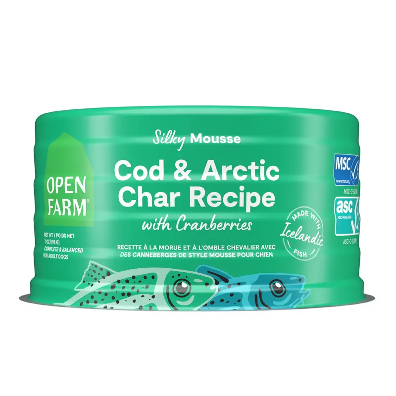 Open Farm Cod & Arctic Char Recipe with Cranberries for dogs 7 oz