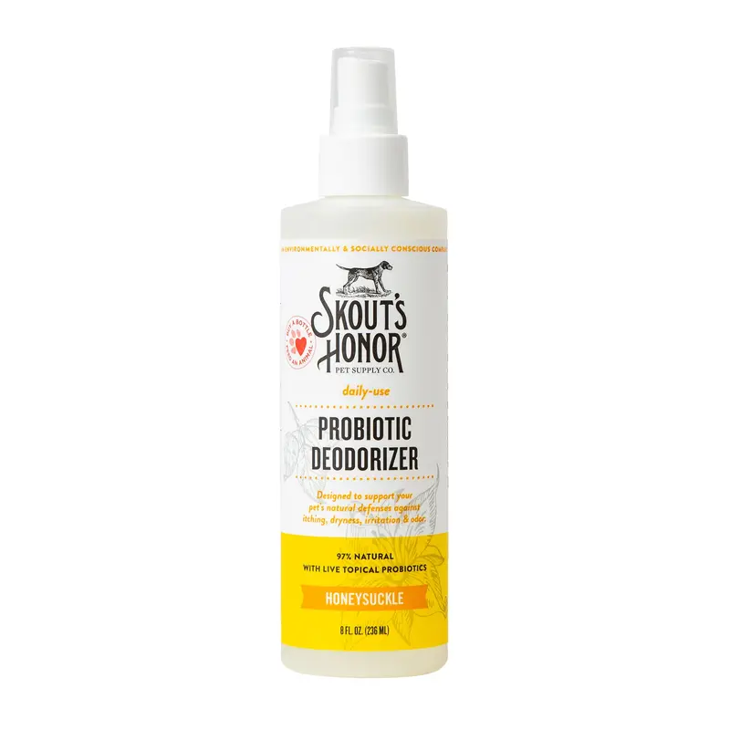 Skout's Honor Probiotic Daily Use Deodorizer Honeysuckle for Dogs, 8 fl. oz., 8 FZ