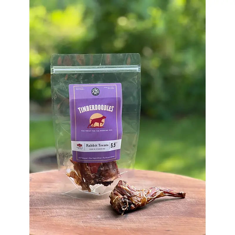 Timberdoodles Dog Treats 5.5oz Rabbit