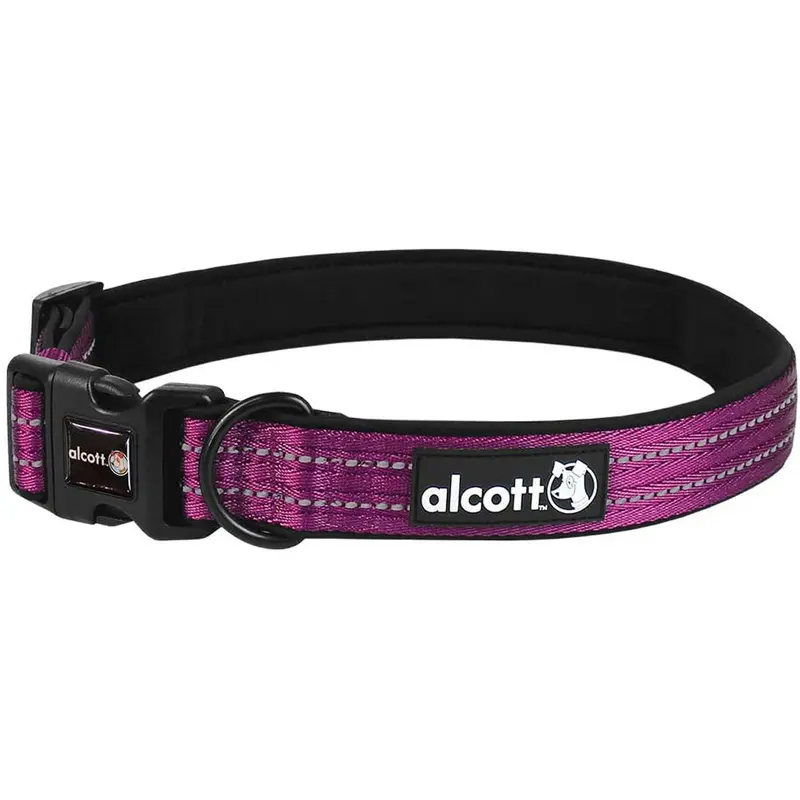 Alcott Adventure Dog Collar - X-Large 22-30" - Purple