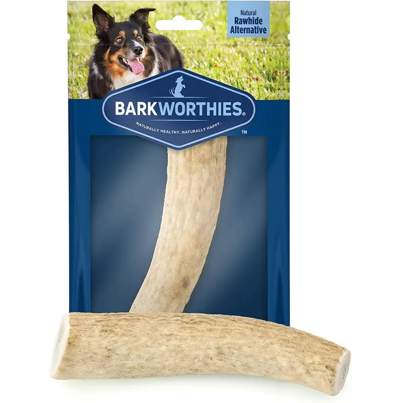 Barkworthies Whole Elk Antler Dog Chew for Medium Breed Dogs