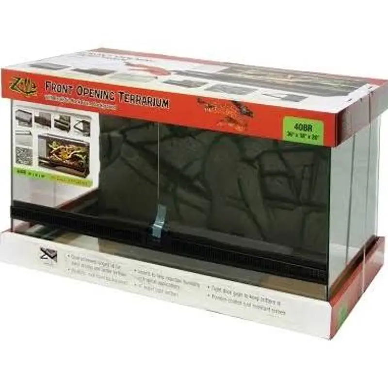 Aqueon Products-Glass-Zilla Front Open Terrarium 40b/36x18x20