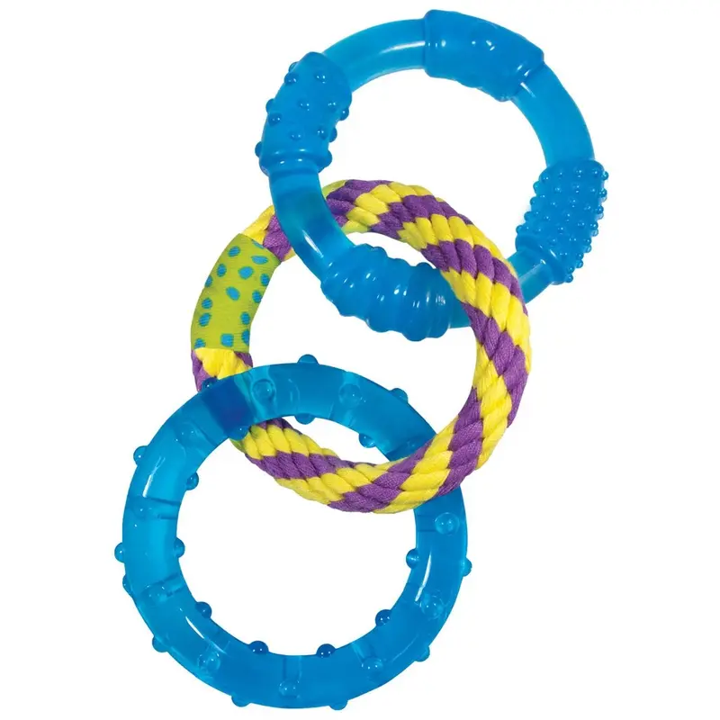 Petstages Orka Dental Links Dog Chew Toy  Blue