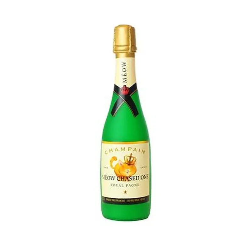 Silly Squeakers  Wine Bottle - Meow Chased One
