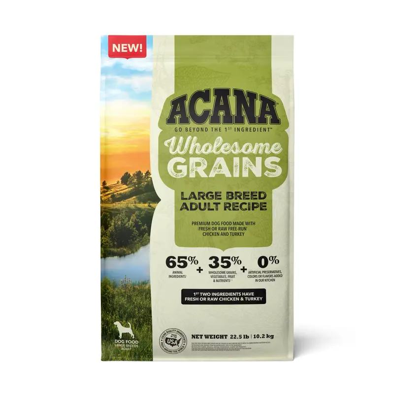 Acana Wholesome Grains Large Breed Dry Dog Food (22.5lb)