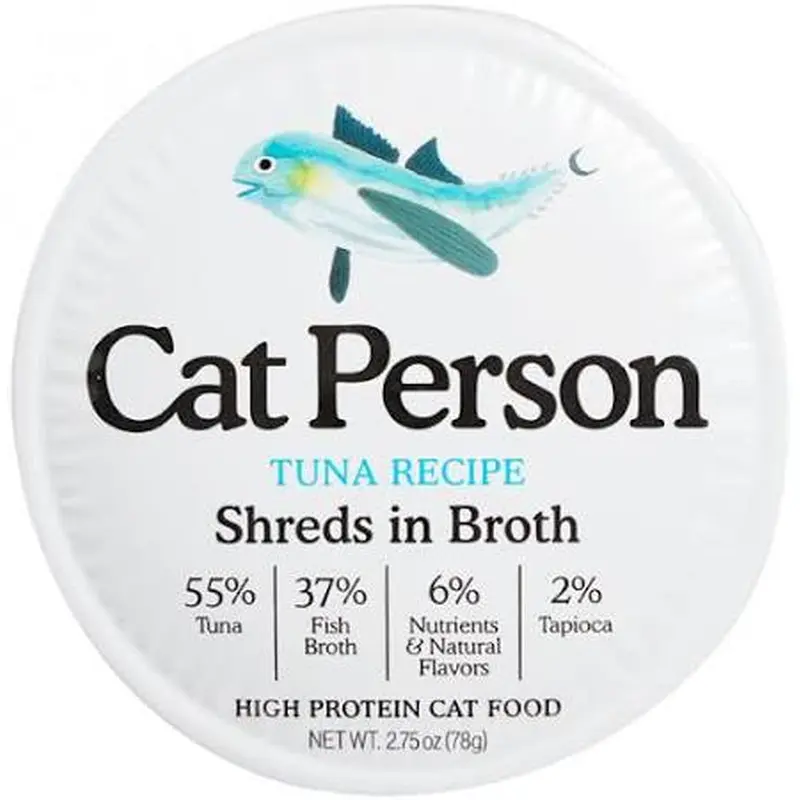 Cat Person Cat Shredded Tuna In Broth 2.75oz
