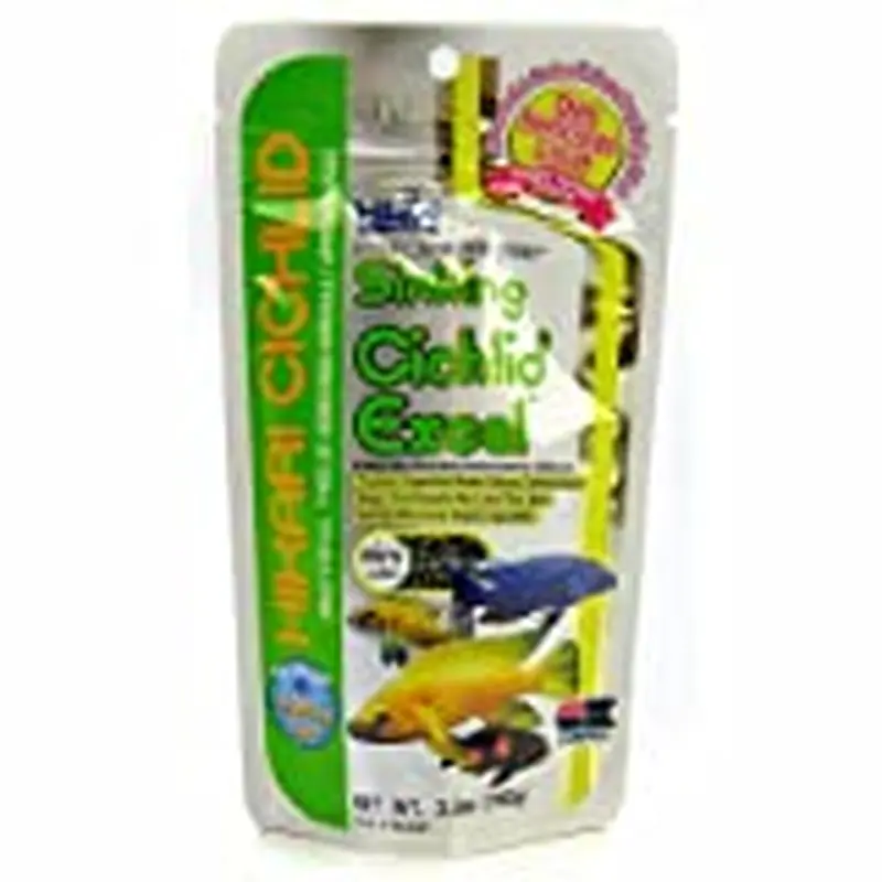 Hikari Sinking Cichlid Excel Mini Pellet Fish Food 3 Oz