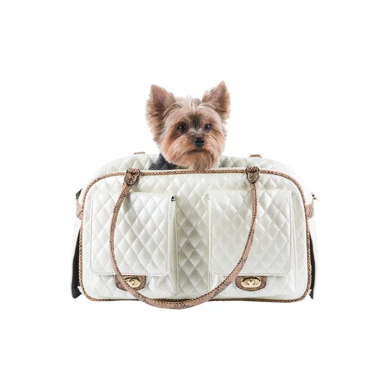 Marlee - Ivory Quilted With Snake