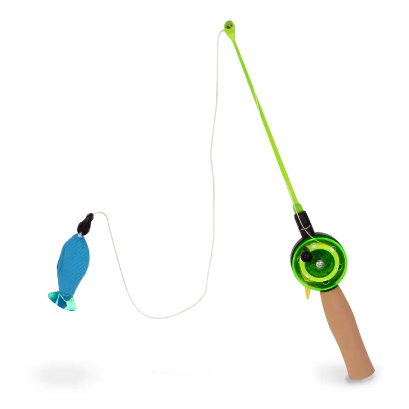 Our Pets Go Fish! Cosmic Catnip Teaser Wand Interactive Cat Toy