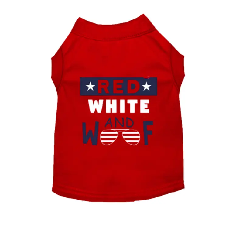 Red, White & Woof Tee  Patriotic Dog T-Shirt