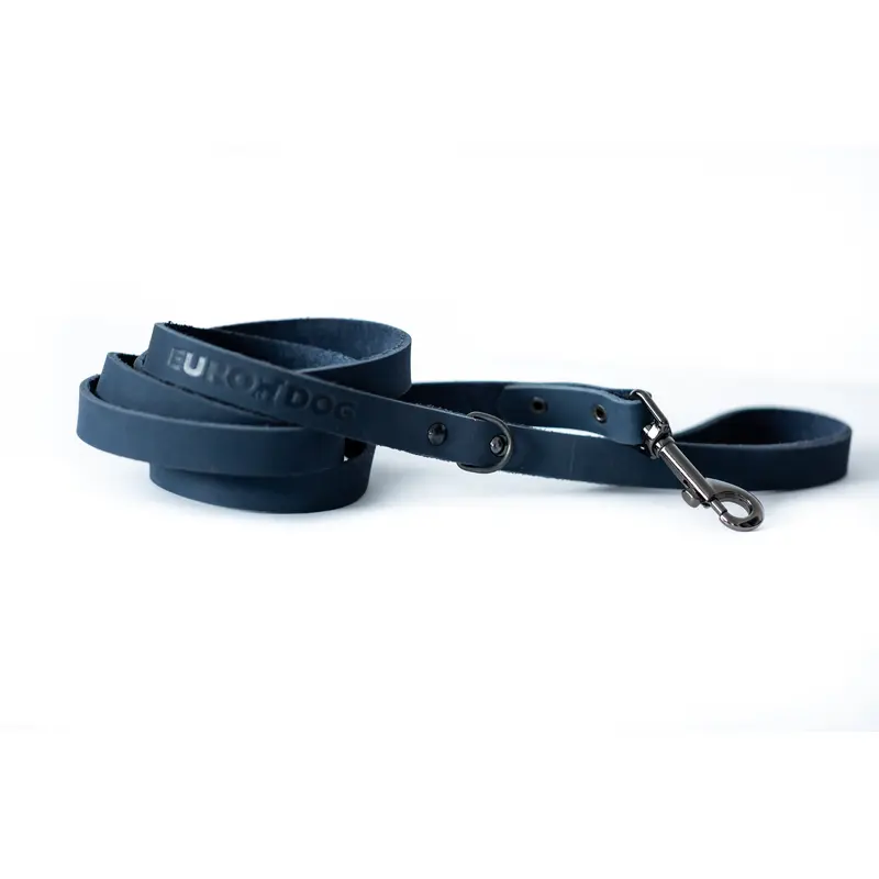 Sport Style Blue Jeans Leather Leash