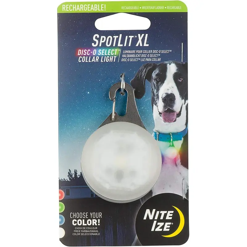 Nite Ize - SpotLit XL Rechargeable Collar Light - White