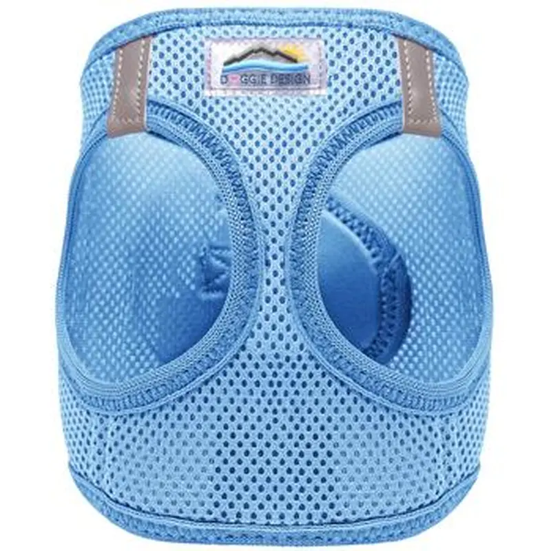 American River Ultra Choke Free Soft Mesh Dog Harness-Light Blue