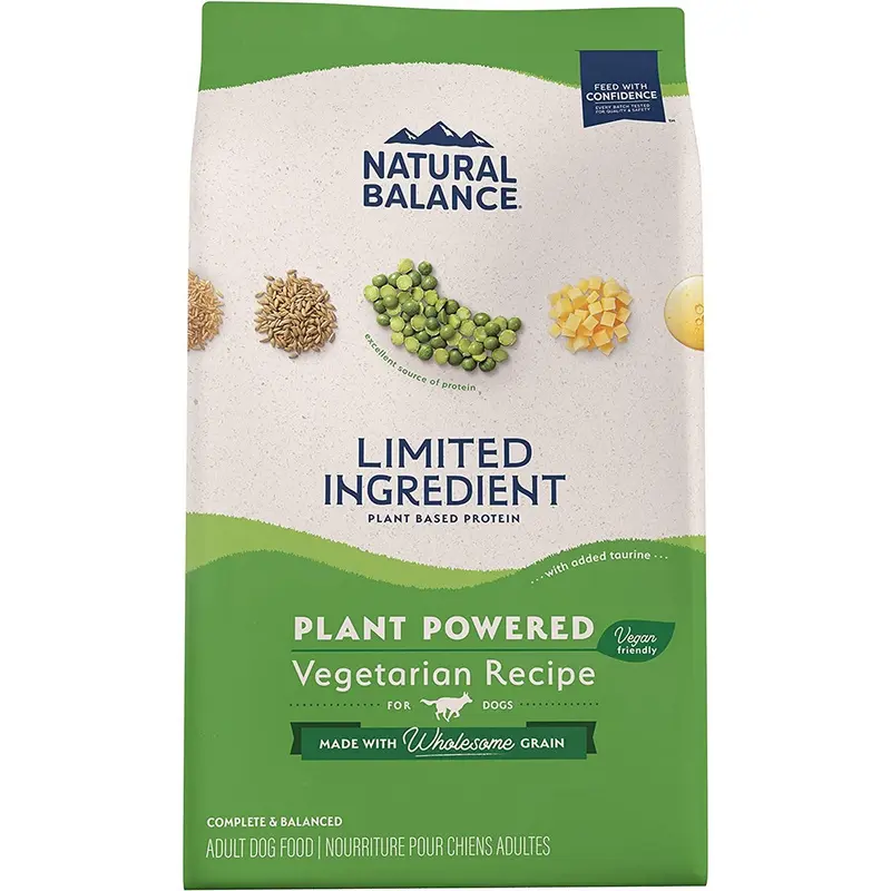 Natural Balance Plant Powered Dry Dog Food -  Vegetarian - 24lb