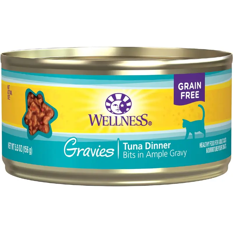 Wellness Complete Health Adult Gravies Tuna Dinner Wet Cat Can (5.5oz)