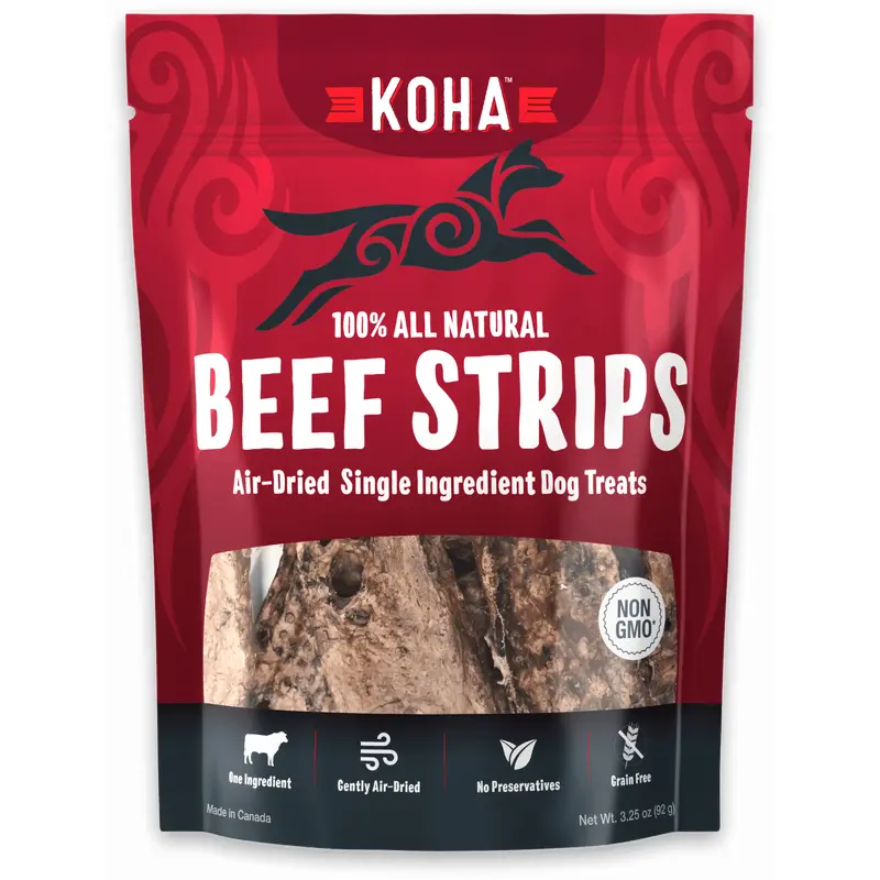 Koha Air Dried Single Beef Strips 3.25 oz.