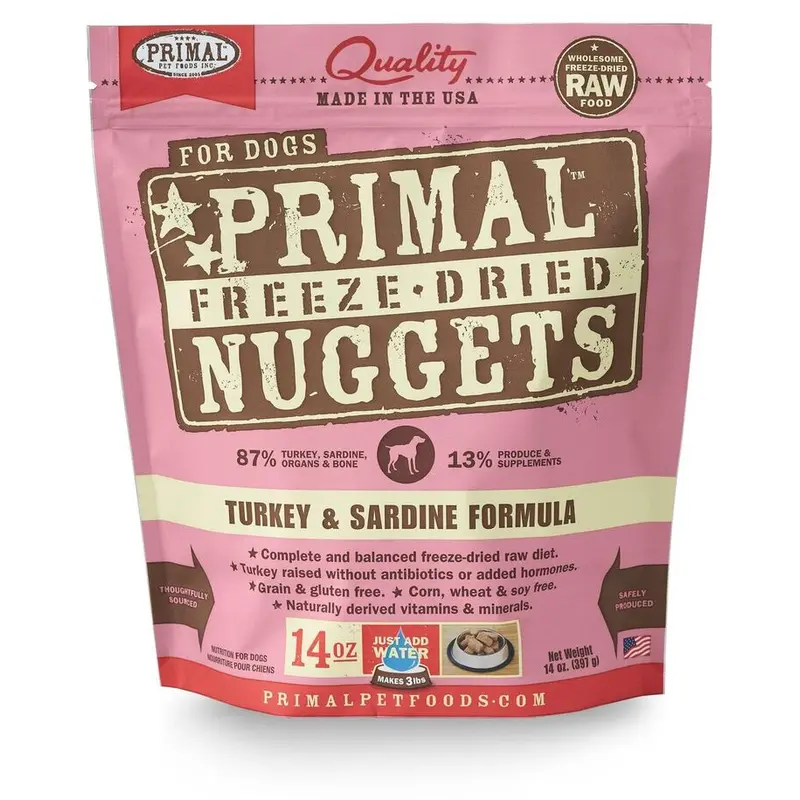 Primal Freeze-Dried Turkey & Sardine Formula