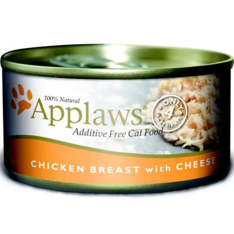 Applaws Canned Cat Food 2.47oz Chicken Cheese