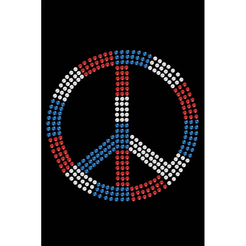Peace Sign (Red, White, & Blue) - Bandanna