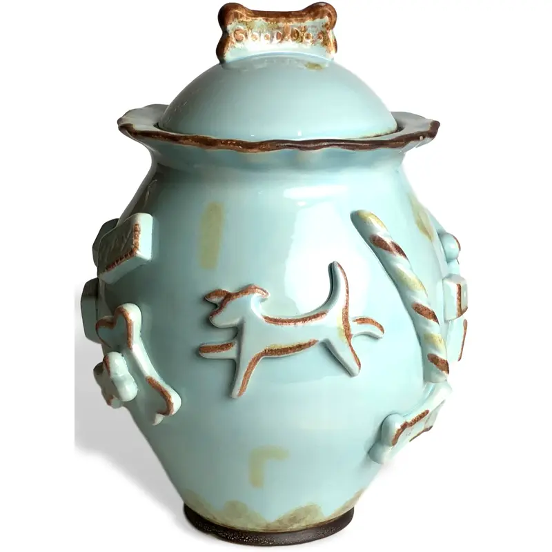 Dog Treat Jar - Baby Blue
