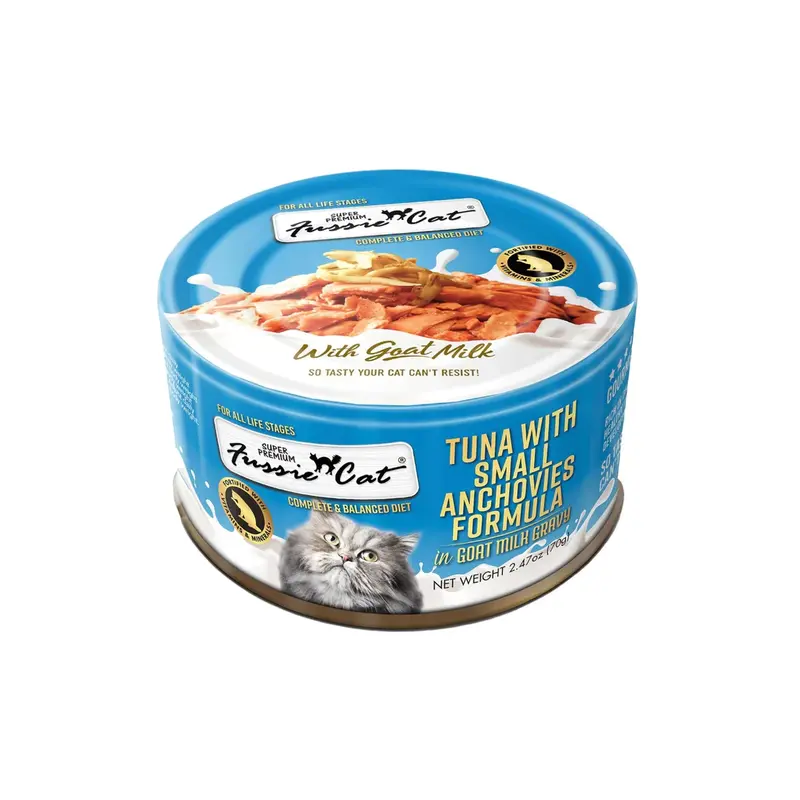 Fussie Cat Premium Tuna with Small Anchovies in Goats Milk