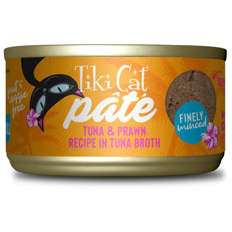 Tiki Cat Grill Pt Wet Cat Food Tuna & Prawn 2.8oz Can