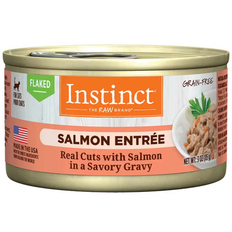 Nature's Variety Instinct Cat Flaked GF Salmon Entre 3oz
