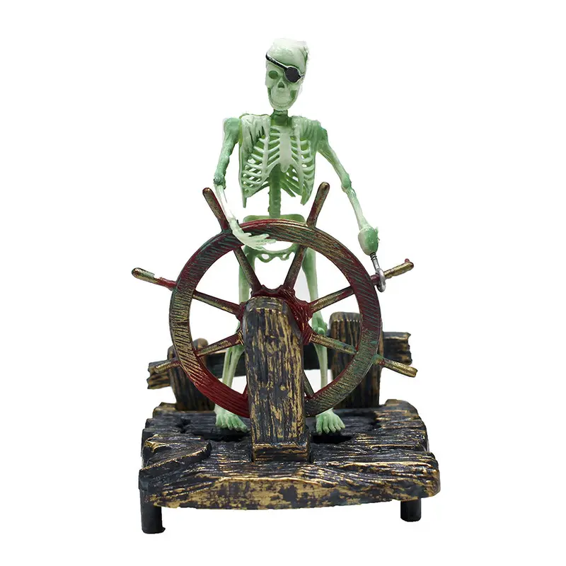 Penn Plax Action Air  Skeleton at Wheel Medium