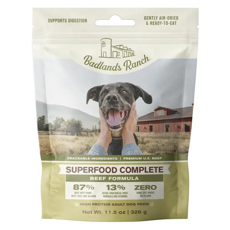 Badlands Ranch Air Dried Superfood Complete Beef Dog