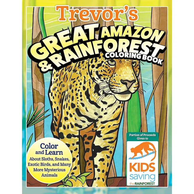 Great Amazon & Rainforest Coloring Book Customized