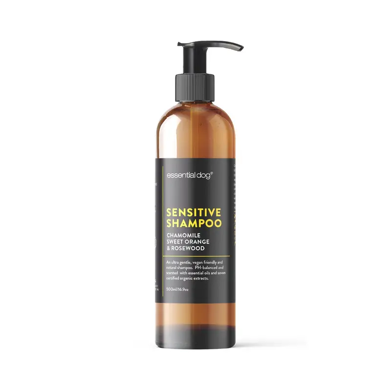 Sensitive Dog Shampoo: Chamomile, Sweet Orange & Rosewood 500ml