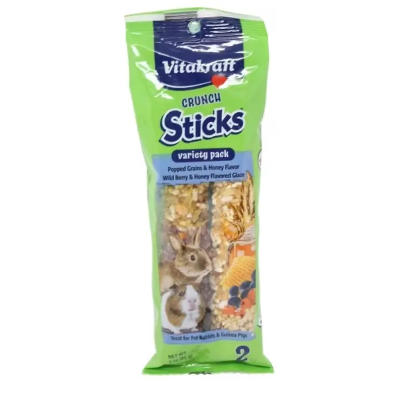 Vitakraft Crunch Stick Rabbit Variety Pack 3oz