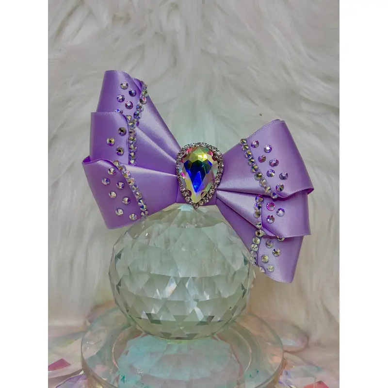 Crystal Hair Bows for Dogs-Lilac Elegance