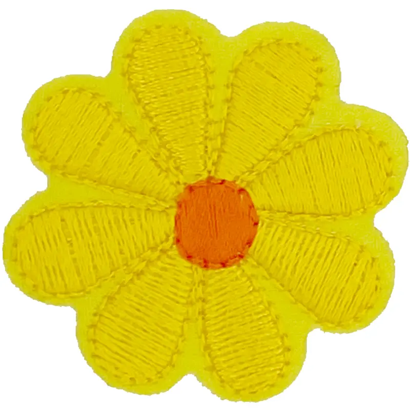 Yellow Daisy 8 Petal Flower - Patch
