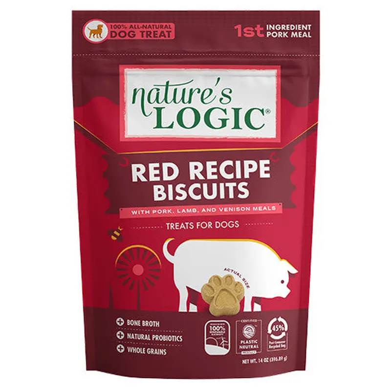 Nature's Logic Red Recipe Biscuit Dog Treats