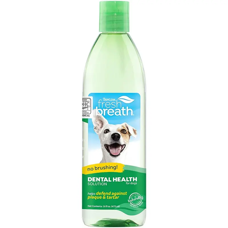 TropiClean Fresh Breath Oral Care Dental Health Solution 16oz