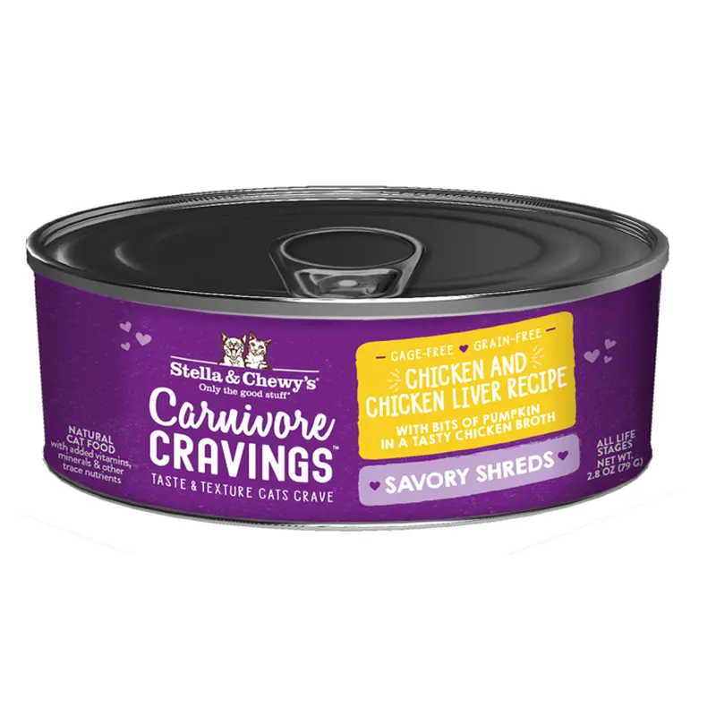 Stella & Chewy's Cat Carnivore Cravings Savory Shreds Chicken & Chicken Liver