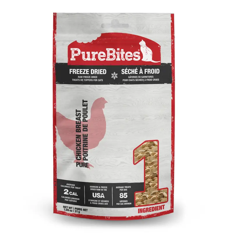 PureBites Freeze Dried Chicken Breast Cat Treats  1.09oz