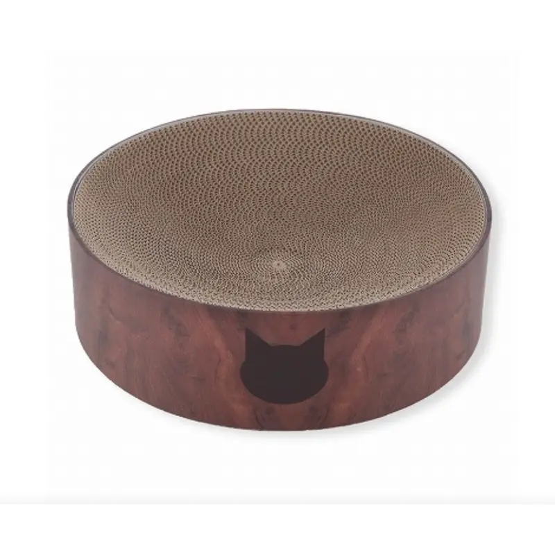 Necoichi Cozy Cat Scratcher Dark Cherry Bowl