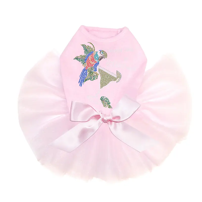 Wasting Away in Barkaritaville Parrot - Custom Tutu